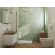 Sprchová zástěna Walk-in 80 cm SAT v barvě profilu zlatá lesk SATBWI80PRZ. obr. 12 