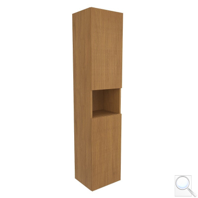 Koupelnová skříňka vysoká SAT Evolution 36x165x32 cm dub medový mat SATEVOV36DM. obr. 1