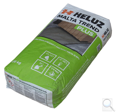 HELUZ TREND PLUS tepelněizolační zdicí a zakládací malta 20 kg. obr. 1