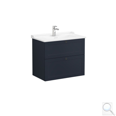 Koupelnová skříňka s umyvadlem Vitra Root 80x67x46 cm modrá mat ROOTC80BINTC. obr. 1