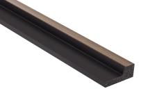 Obkladová lamela pravé ukončení Fineza Slat Small Dark oak hnědá