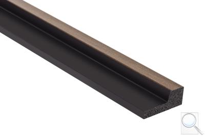 Obkladová lamela pravé ukončení Fineza Slat Small Dark oak hnědá