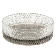 Umyvadlo na desku SAT Purity 36x36 cm černá bez otvoru pro baterii, bez přepadu SATGLA3636BB. &nbsp;(2)