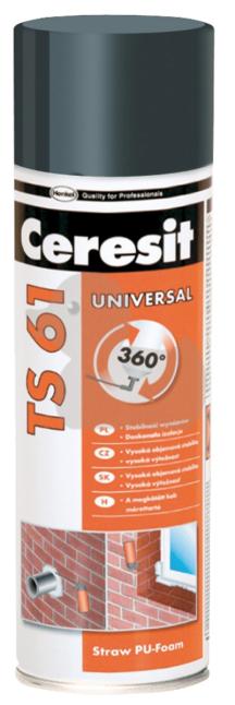 Jednosložková trubičková polyuretanová pěna Ceresit TS 61 - 500 ml
