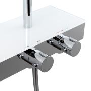 Sprchový systém SAT s termostatickou baterií bílá/chrom SATSSTHP. obr. 6&nbsp;