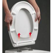 WC sedátko Glacera duroplast bílá EASYSLIM44. obr. 8 