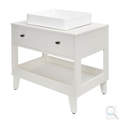 Koupelnová skříňka pod umyvadlo Naturel Provence 60x51 cm bílá se zásuvkou PROVENCE60ZND.