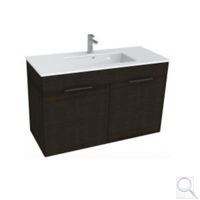 Koupelnová skříňka s umyvadlem Jika Cube 80x43x62,2 cm dub tmavý H4537521763021 obr. 1