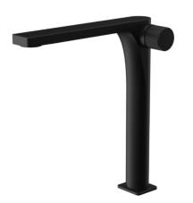 Vysoká umyvadlová baterie SAT Evolution bez výpusti černá matná SATBSEVO285C