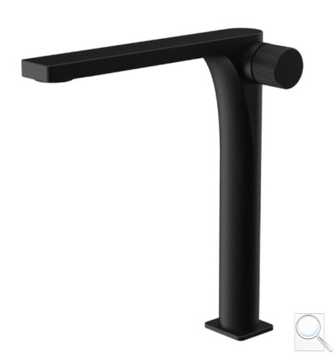 Vysoká umyvadlová baterie SAT Evolution bez výpusti černá matná SATBSEVO285C. obr. 1