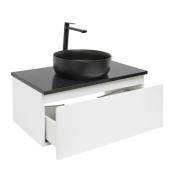 Koupelnová skříňka s krycí deskou SAT B-WAY 79x30x45 cm bílá lesk BWAY80WZUB. obr. 2&nbsp;