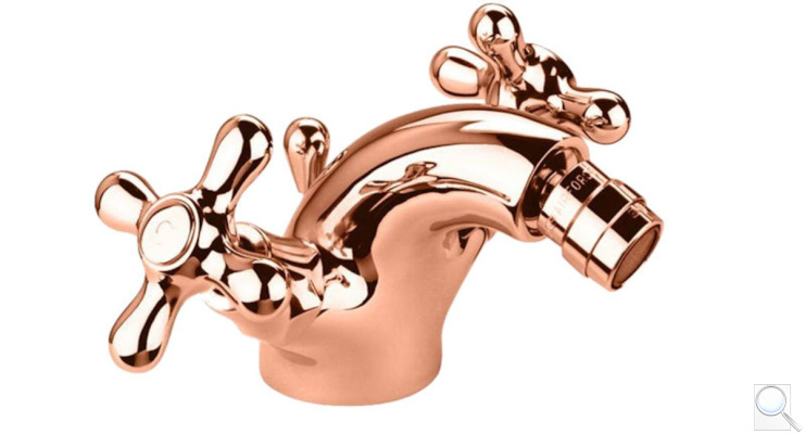 Bidetová baterie Paffoni Ricordi s výpustí měď IR135RM.