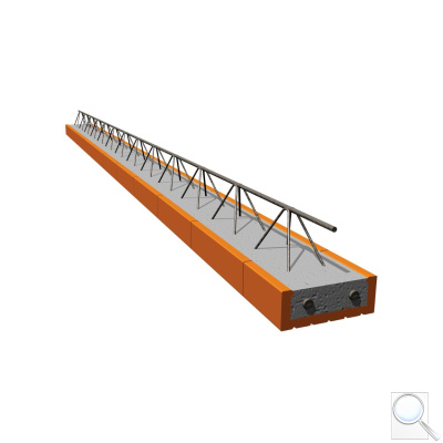 Stropní trám POT 175 až 625-902. 3D model - stropní trám POT