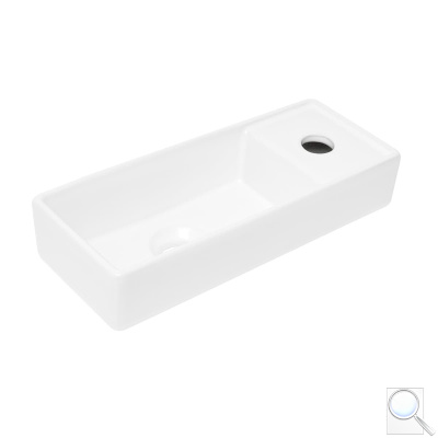 Umývátko SAT Brevis 38x15 cm otvor pro baterii vpravo SATBRE34U. obr. 1