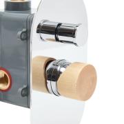 Vanová baterie SAT Fusion včetně podomítkového tělesa dřevo SATBSFU215DS. obr. 4&nbsp;