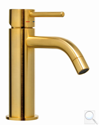 Umyvadlová baterie Paffoni Light bez výpusti matná zlatá LIG071HGSP.
