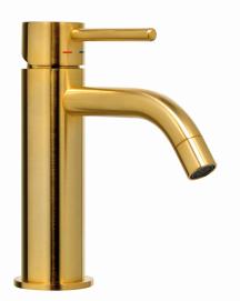 Umyvadlová baterie Paffoni Light bez výpusti matná zlatá LIG071HGSP