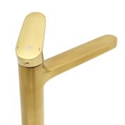 Vysoká umyvadlová baterie SAT DARK bez výpusti broušené zlato mat SATBSDA285PBZ. obr. 4&nbsp;