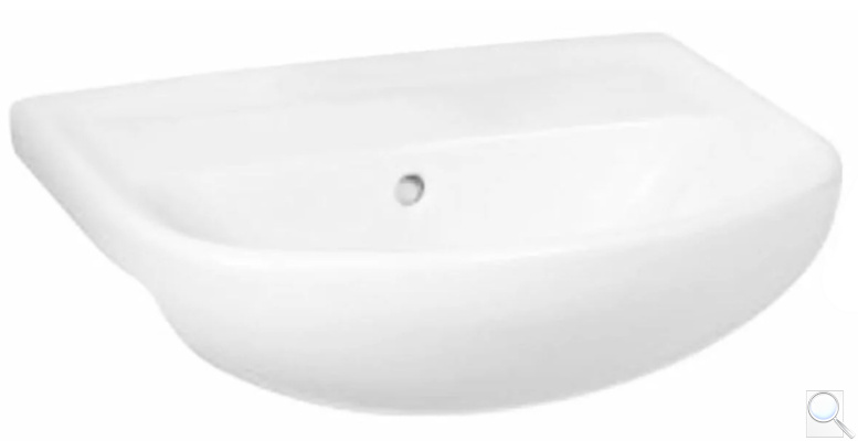 Nábytkové umyvadlo Jika Lyra Plus 60x46 cm bez otvoru pro baterii H8133830001091. obr. 1