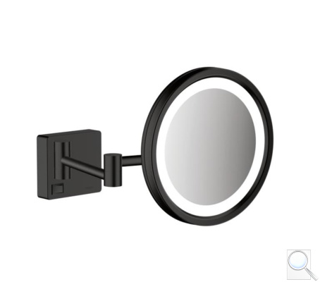 Kosmetické zrcátko Hansgrohe AddStoris sklopné matná černá 41790670. obr. 1