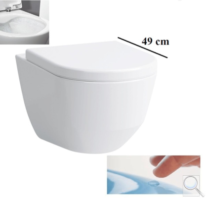 WC závěsné Laufen Pro zadní odpad H8209654000001. obr. 1