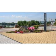 Zámková dlažba CIHLA. povrch hladký - barva okr 2