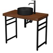 Noha pod desku Naturel Dolce 45x68x3 cm černá mat NOHAH45CM. obr. 4 
