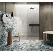 Obklady Fineza Fiore motif white bílá. im-1200-FIO830S-001