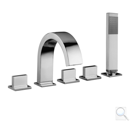 Vanová baterie Paffoni Level se sprchovým setem chrom LEP044.