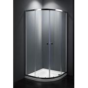 Sprchový kout čtvrtkruh 80x80x185 cm, 90x90x185 cm Multi Basic. Provedení chrom 