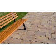 Venkovní betonová dlažba CSB CORTILA. povrch HLADKÝ - barva COLORMIX ALBA