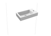 Umyvadlo na desku Kaldewei Puro 3162 55x30x10 cm Perl-Effekt 901206303001