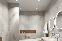 Dlažba Fineza Marble Charm gold bílá - im-1200-marble-charm