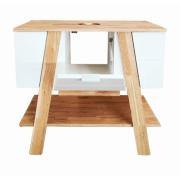 Koupelnová skříňka pod umyvadlo na desku Naturel Home 80x73x46 cm ořech/bílá mat HOMEUMDB. obr. 2&nbsp;