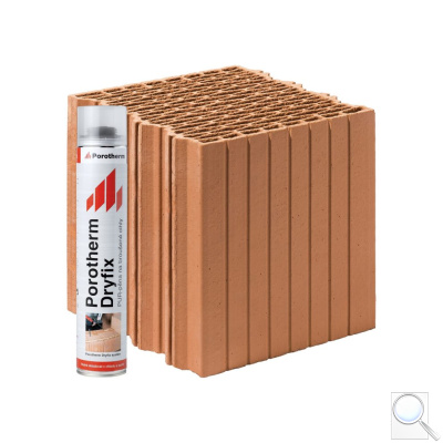 Cihla Porotherm 25 EKO+ Profi Dryfix - Tepelněizolační broušená. obr. 1