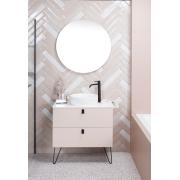 Umyvadlo na desku SAT Infinitio 39x39 cm mat bez otvoru pro baterii SATINF3939M. obr. 5 