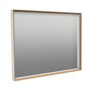 Zrcadlo Naturel Oxo Multi bílá mat/buk (90 x 70 cm)
