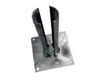 Platle k montáži sloupku na betonový základ pro sloupky IDEAL®, průměr 60/76 mm, Zn