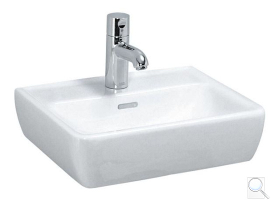 Umývátko Laufen Pro 45x34 cm otvor pro baterii uprostřed H8119514001041. obr. 1
