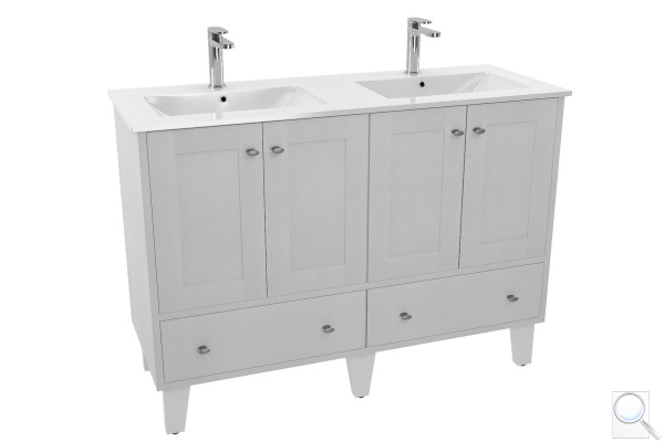 Koupelnová skříňka s umyvadlem Naturel Provence 120x46 cm bílá PROVENCE120BT. 