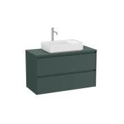 Koupelnová skříňka pod umyvadlo Roca ONA 99,4x58,3x45,7 cm zelená mat ONADESK1002ZZM. obr. 2 