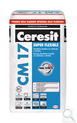 Lepidlo Ceresit CM17 25 kg šedá (C2TE S1). 