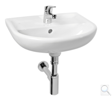 Umyvadlo Jika Lyra Plus 60x49 cm otvor pro baterii uprostřed H8143830001041. obr. 1