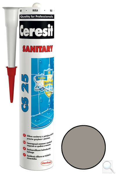 Silikon Ceresit CS 25 cementově šedá 280 ml. 