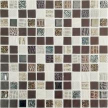 Skleněná mozaika Mosavit Safari marron