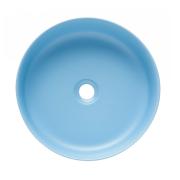 Umyvadlo na desku SAT Infinitio 39x39 cm modrá mat bez otvoru pro baterii SATINF3939LBLM. obr. 3&nbsp;