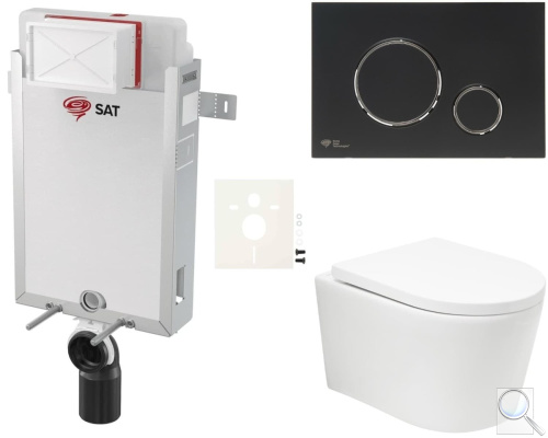 Závěsný WC set k zazdění SAT BREVIS SIKOSZBRTOR78. obr. 1