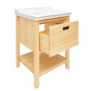 Koupelnová skříňka s umyvadlem Naturel Country 65x85x53 cm přírodní COUNTRY65ZNA. obr. 2