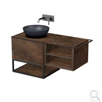 Koupelnová skříňka pod umyvadlo Naturel Oxo 110x58x50 cm měď mat OXO110L601ZKDPM. obr. 1