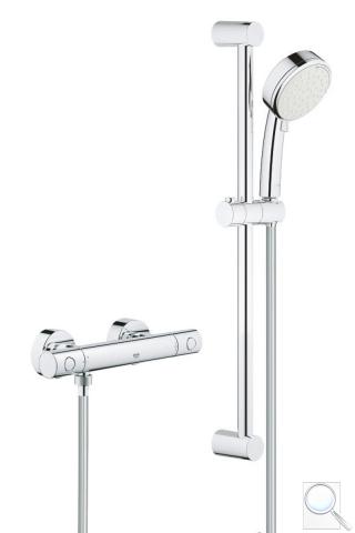 Sprchová baterie Grohe Grohtherm 800 se sprchovým setem 150 mm chrom 34768000 obr. 1